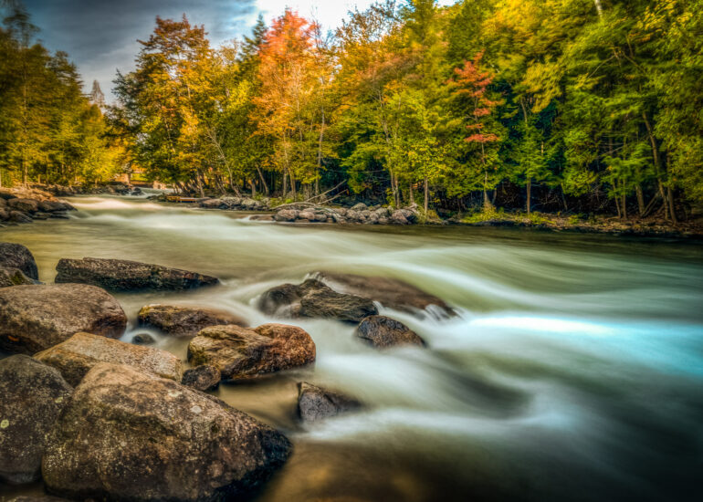Canada, Fall, Gull River, Haliburton, North America, Ontario, fall colours, rapids, water, water fall