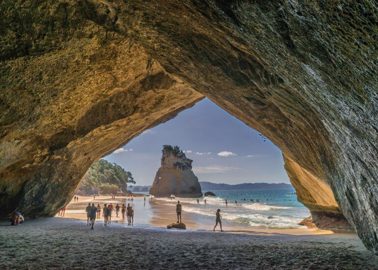 Cathedral Cove, Coromandel Peninsula, EVENTS, HDR, MacPhun Aurora HDR, New Zealand, New Zealand 2018, North Island, Oceania, cave, caves, tourism